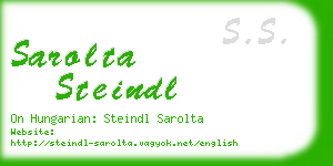 sarolta steindl business card